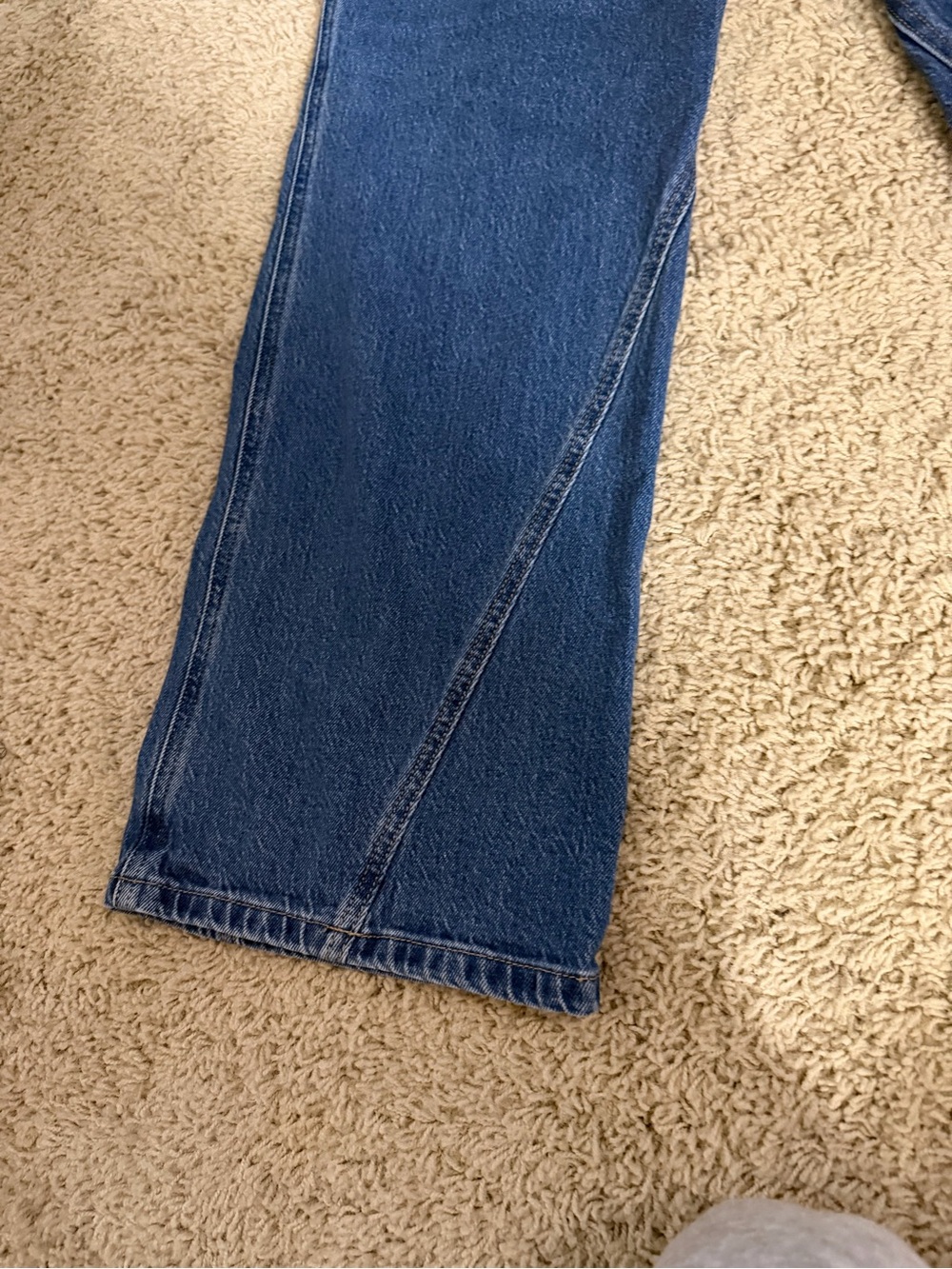 LOFT - Belted Slim Wide Leg Jeans in Bright Medium Stone Wash - size 26 - Picture 8 of 8